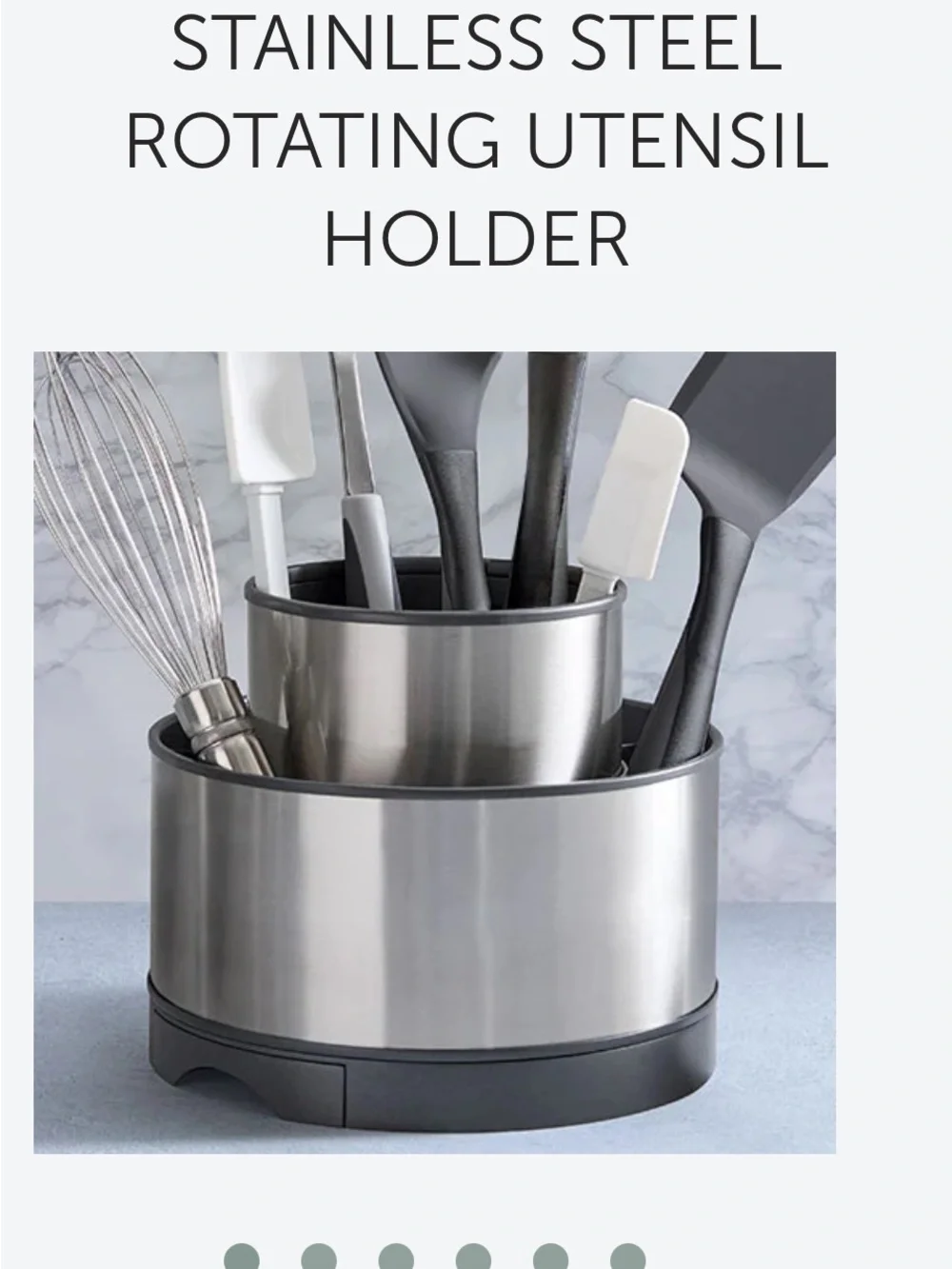 Multi-Compartment Stainless Steel Countertop Organizer - Gray
